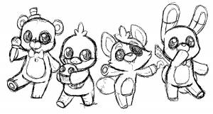 Раскраска Фнаф 7