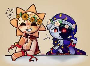 Арты солнце и луна фнаф