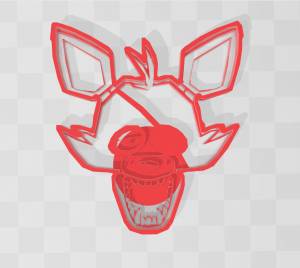 Файл STL Foxy Five Nights at Freddy's cookie ・Шаблон для 3D-печати для загрузки・Cults