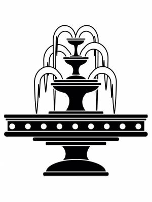 Трафареты Фонтана для вырезания из бумаги