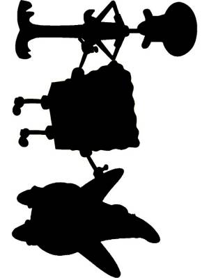 Трафареты Губки Боба для вырезания из бумаги