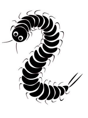 Трафареты Гусеницы