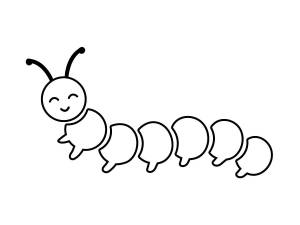 Трафареты Гусеницы