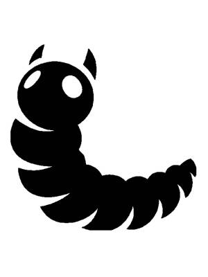 Трафареты Гусеницы