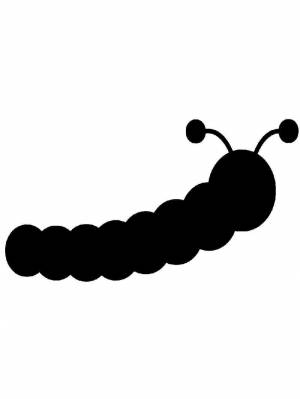 Трафареты Гусеницы