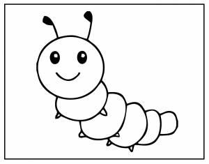 Трафарет гусеницы