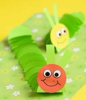 Гусеница из бумаги своими руками