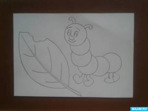 Мастер-класс по изготовлению аппликации «Гусеница»