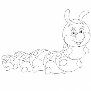 Раскраски Гусеница