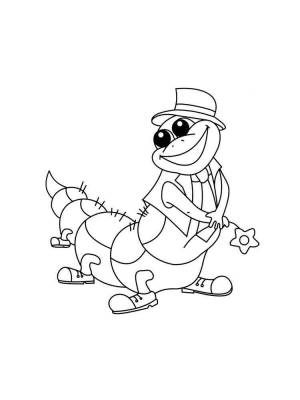 Раскраска Гусеница