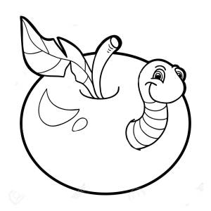 Раскраски Гусеница