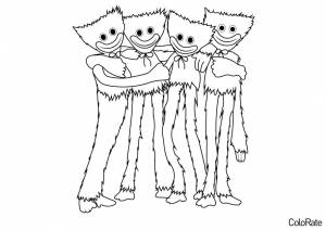 Раскраска Компания игрушек