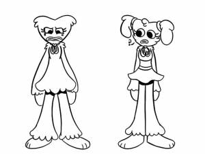 Раскраска № 4188 Хаги Ваги и Киси Миси