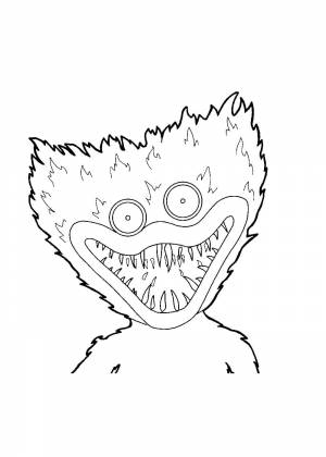 Лицо хаги ваги раскраска