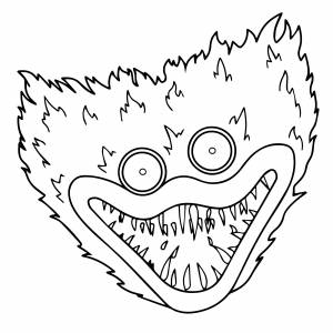 Лицо хаги ваги раскраска