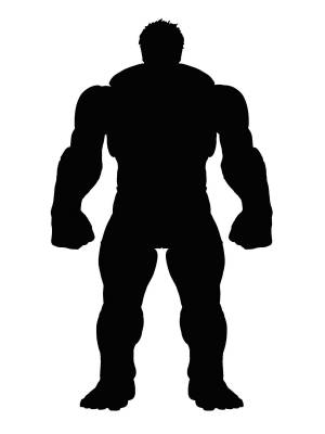 Трафареты Халка для вырезания из бумаги