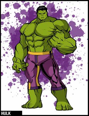 Халк трафарет
