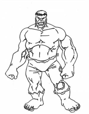 Раскраска Халк