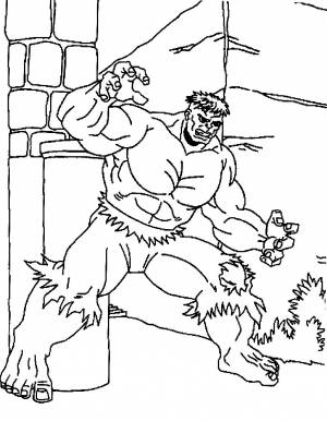 Раскраска Халк