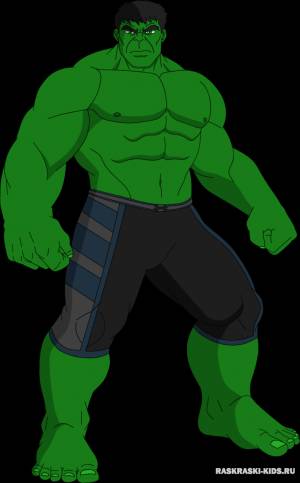 Раскраска Халк