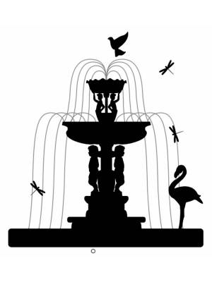 Трафареты Фонтана для вырезания из бумаги