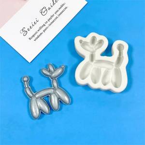 Fontane жидкий сконовый шаблон мультяшный трехмерный воздушный шар собака фонтан торт декоративная глина форма