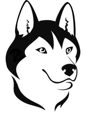 Трафареты Хаски