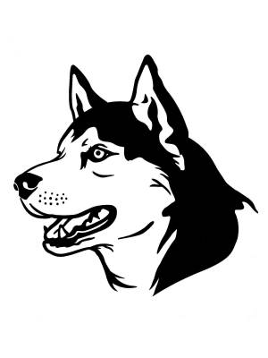 Трафареты Хаски