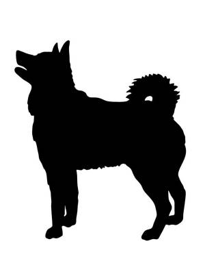 Трафареты Хаски для вырезания из бумаги