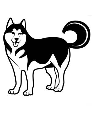 Трафареты Хаски