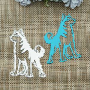 Металлический штамп с изображением собаки хаски, ручная работа, «сделай сам», карта памяти, дневник, книга, скрапбукинг, Декоративная Рельефная Бумага, штамп для резки