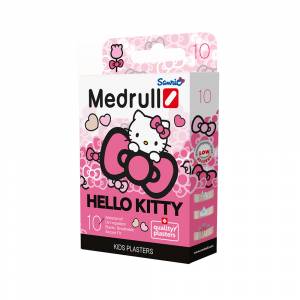 Medrull Лейкопластырь детский в стрипах Hello Kitty 10