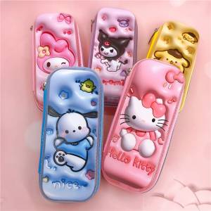 Новый карандаш Hello Kitty Kawaii Sanrio, фотография Mymelody Pachocco, мультяшный карандаш большой емкости на молнии, фотоканцелярские принадлежности для учебы