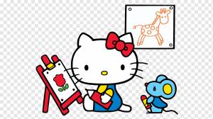 Hello Kitty Портативная сетевая графика GIF, лента Hello-Kitty, белый, ребенок, текст png