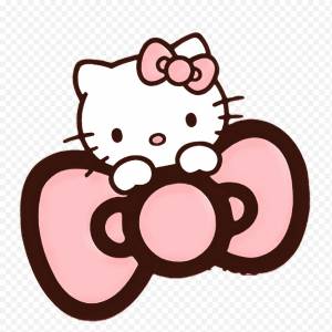 Логотип Hello Kitty, Кот, Hello Kitty Online, Санрио, Наклейка, Розовый, Мультфильм png