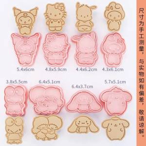 Kawaii Sanrios Hello Kittys пластиковые формы для выпечки печенья аниме Kuromi Мелодия шаблон арбуз Декор формы для девочек подарок на день рождения