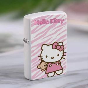 Симпатичная керосиновая Зажигалка Hello Kitty, Высокоэффективная ветрозащитная Зажигалка в стиле Звезд, яркий праздничный подарок