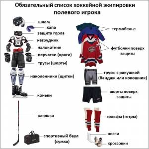 Что входит в хоккейную экипировку