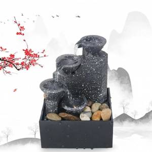 Форма для фонтана, реалистичный эстетический пейзаж для поделок из смолы для офисной коллекции фонтанов