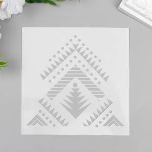 Трафарет пластик Геометрический узор