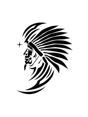 Трафареты Индейца