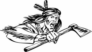 Картинки трафареты индейца на топор для травления