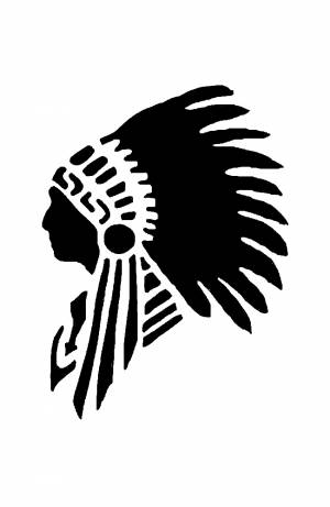 Трафареты Индеец