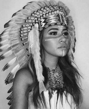 Раскраски Индейцев на лице