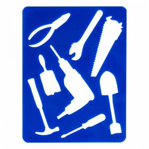 Трафарет пластиковый Цветик Инструмент 15,5х20 см ЗХК-2091291418