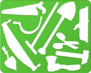 Трафарет шаблонный Луч Инструменты