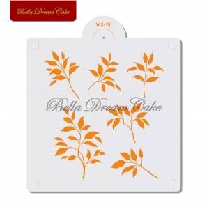 Шаблон в виде листьев, искусственный инструмент для торта, трафареты для самостоятельной покраски, искусственный шаблон для украшения дома