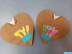 Мастер-класс по изготовлению открытки ко Дню отца «С любовью для папы»