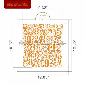 Рисунок для цифр, искусственные инструменты для выпечки тортов, трафареты для самостоятельного макияжа, рисунок, фотография, шаблон для украшения