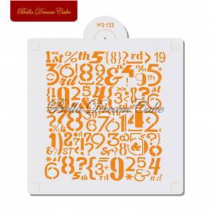 Рисунок для цифр, искусственные инструменты для выпечки тортов, трафареты для самостоятельного макияжа, рисунок, фотография, шаблон для украшения